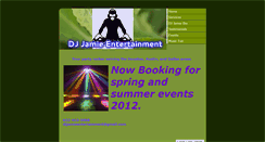 Desktop Screenshot of djjamieentertainment.weebly.com