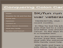 Tablet Screenshot of conqueringcoloncancer.weebly.com