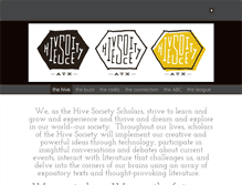 Tablet Screenshot of hivesociety.weebly.com