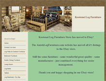 Tablet Screenshot of amishlogfurniture.weebly.com