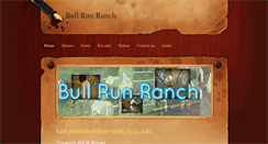 Desktop Screenshot of bullrunranch.weebly.com