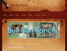 Tablet Screenshot of bullrunranch.weebly.com