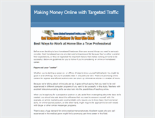 Tablet Screenshot of makingmoneyonlinewithtargetedtraffic.weebly.com