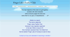 Desktop Screenshot of fingerlakesfeatherclub.weebly.com