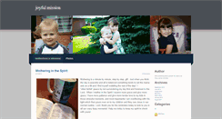 Desktop Screenshot of motheringismissional.weebly.com