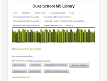 Tablet Screenshot of dsmslibrary.weebly.com