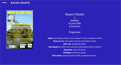 Desktop Screenshot of choraleracanchante.weebly.com