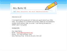 Tablet Screenshot of mrsburks1d.weebly.com