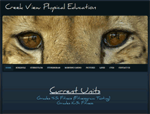 Tablet Screenshot of creekviewpe.weebly.com