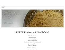 Tablet Screenshot of pepperestaurant.weebly.com