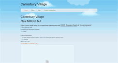 Desktop Screenshot of canterburyvillage.weebly.com