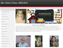 Tablet Screenshot of mrskleinsclassroom.weebly.com