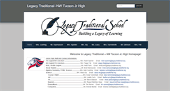 Desktop Screenshot of legacynwtucsonjrhigh.weebly.com