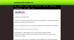 Desktop Screenshot of gearraider.weebly.com