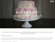 Tablet Screenshot of andiescakes.weebly.com