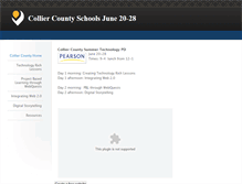 Tablet Screenshot of collierschools.weebly.com