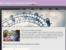 Tablet Screenshot of kelleymathclass.weebly.com