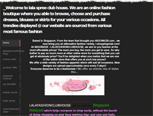 Tablet Screenshot of lalafashionclubhouse.weebly.com