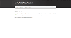 Desktop Screenshot of htcchachacases.weebly.com