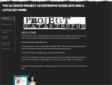 Tablet Screenshot of projectcatastropheguide.weebly.com