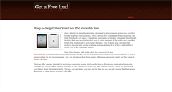 Desktop Screenshot of getfreeipads.weebly.com