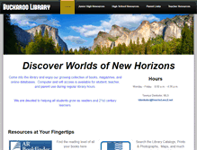 Tablet Screenshot of buckaroolibrary.weebly.com