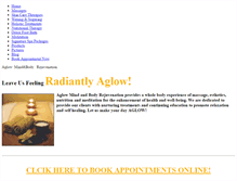 Tablet Screenshot of aglowmindandbody.weebly.com