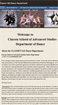 Mobile Screenshot of classensasdancedepartment.weebly.com