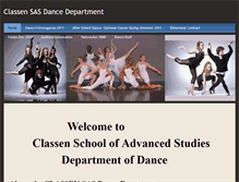 Tablet Screenshot of classensasdancedepartment.weebly.com