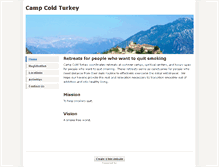 Tablet Screenshot of campcoldturkey.weebly.com