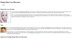 Desktop Screenshot of obagiskincarediscount.weebly.com