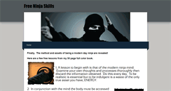 Desktop Screenshot of freeninjaskills.weebly.com