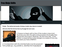 Tablet Screenshot of freeninjaskills.weebly.com