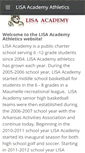 Mobile Screenshot of lisaacademyathletics.weebly.com