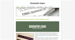 Desktop Screenshot of guarantor-loans.weebly.com