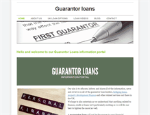 Tablet Screenshot of guarantor-loans.weebly.com