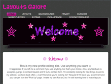 Tablet Screenshot of layouts-galore.weebly.com