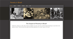Desktop Screenshot of brazilpoverty.weebly.com