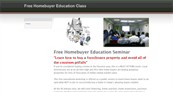 Desktop Screenshot of freehomebuyingseminar.weebly.com