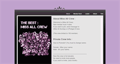 Desktop Screenshot of missallcrew.weebly.com