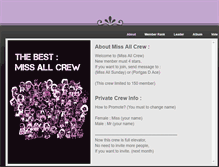 Tablet Screenshot of missallcrew.weebly.com