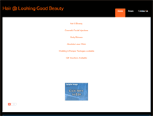 Tablet Screenshot of lookinggoodbeauty.weebly.com