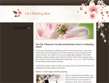 Tablet Screenshot of liasweddingideas.weebly.com