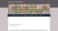 Desktop Screenshot of estatesaleinwestcaldwell.weebly.com