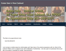 Tablet Screenshot of estatesaleinwestcaldwell.weebly.com