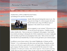 Tablet Screenshot of personaltrainingforwomen.weebly.com