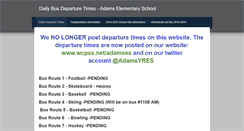 Desktop Screenshot of adamselementaryschool.weebly.com