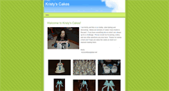 Desktop Screenshot of kristyscakes.weebly.com