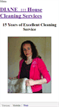 Mobile Screenshot of dianescleaning.weebly.com