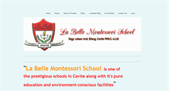 Desktop Screenshot of labellemontessorischool.weebly.com